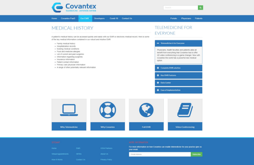 Albiorix Developed healthcare software for Covantex