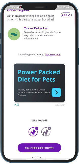 dog poop analyzing app